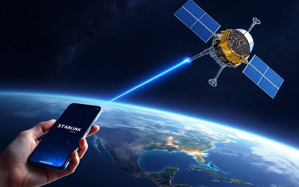 Today's Space X test attempt!! Internet facility directly from satellite to mobile phone!!