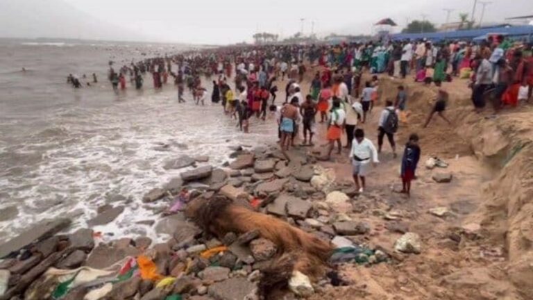 Thiruchendur coast of Thoothukudi district is affected by sea erosion