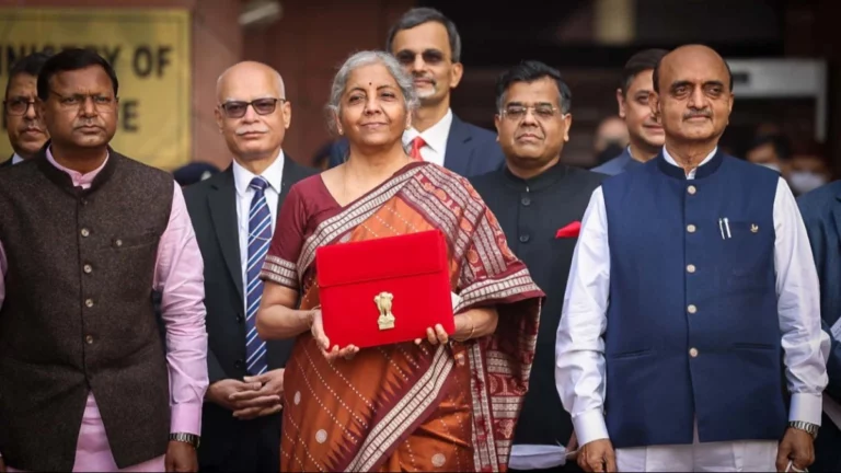 Presented budget for the current year!! Nirmala Sitharaman Action!!
