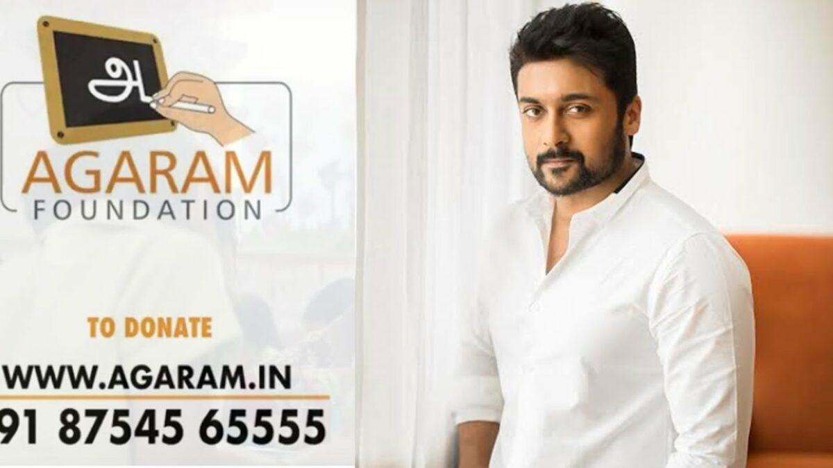 It was because of him that Akaram Foundation came to my mind.. Open minded actor Surya!!