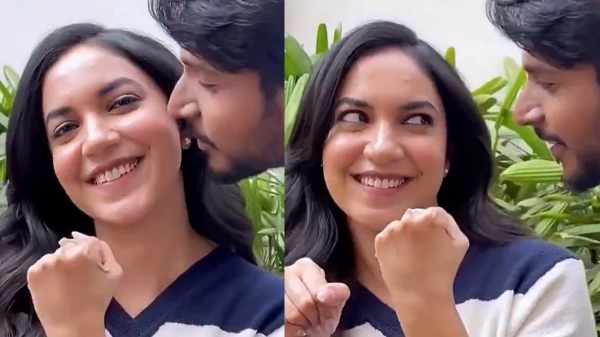 The video of Managaram hero Sandeep kissing Ritu Varma is going viral on the internet