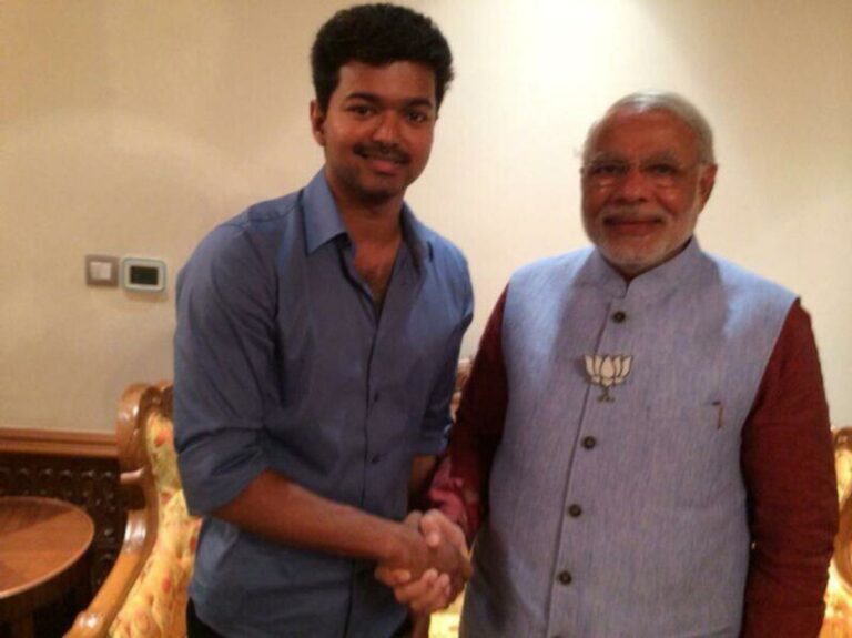 Vijay in a secret relationship with BJP.. Modi gave a side sketch