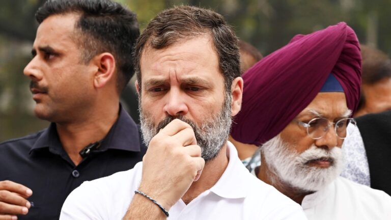 BJP is trying to turn a terrorist attack into politics!! Allegation levelled against Rahul Gandhi!!