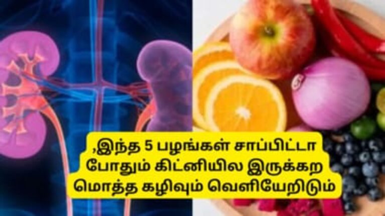 இதை நோட் பண்ணிக்கோங்க!! இந்த 05 பழங்கள் சாப்பிட்டால் கிட்னியில் ஒரு சொட்டு நச்சுக் கூட இருக்காது!!
