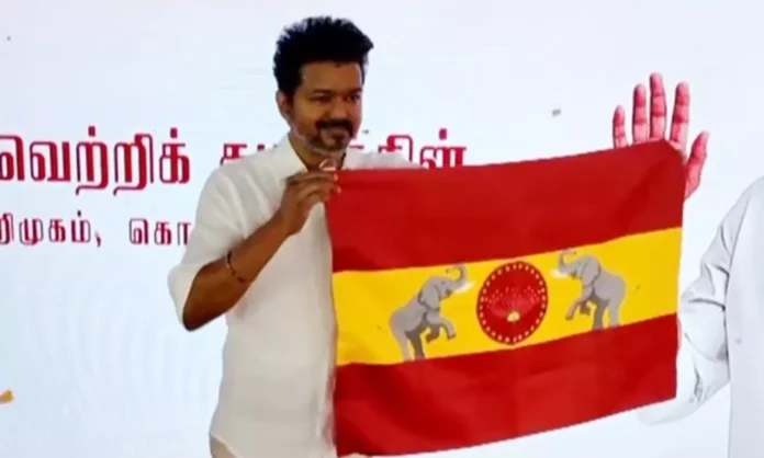 Vijay in big trouble.. The problem came back to the party flag!!