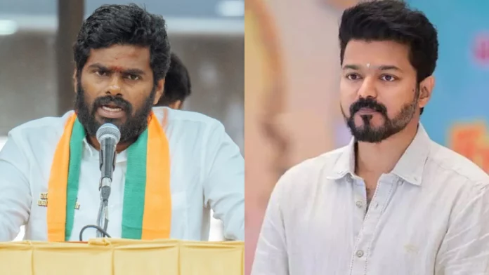 Annamalai who was angry at the question about Vijay.. In what way is it fair to chase away and ask questions!! Annamalai who was angry at the question about Vijay.. In what way is it fair to chase away and ask questions!!