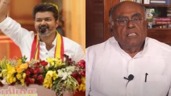 If Vijay goes alone, it will be political suicide.. Independence League President warns about alliance!! If Vijay goes alone, it will be political suicide.. Independence League President warns about alliance!!