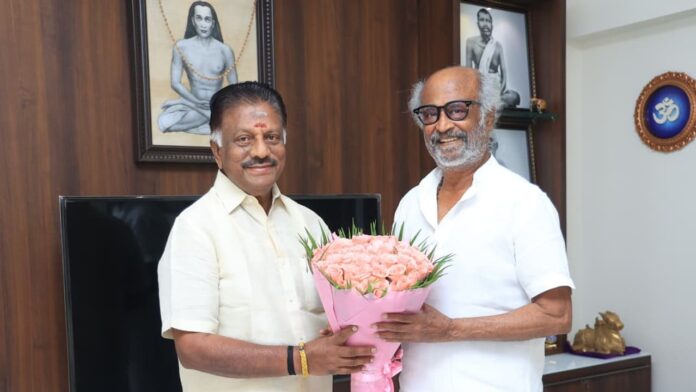 OPS met Rajini after Annamalai.. Politics chasing Rajini!!