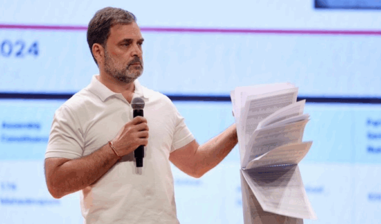 “H-பைல்ஸ்” என்ற பெயரில் ராகுல் காந்தியின் ‘வாக்கு திருட்டு’ போலி பிரச்சார நாடகம் — வெளிச்சத்துக்கு வந்த உண்மை 