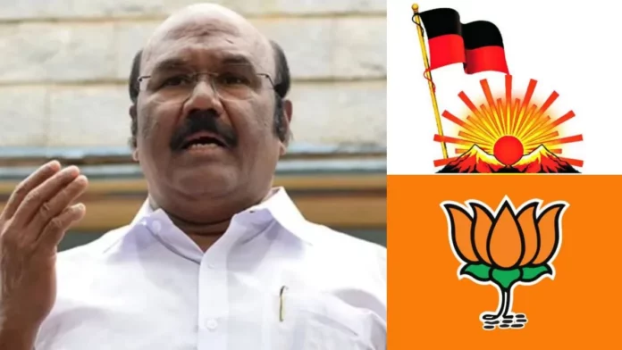 DMK and BJP will join forces after the election.. AIADMK Minister DMK and BJP will join forces after the election.. AIADMK Minister
